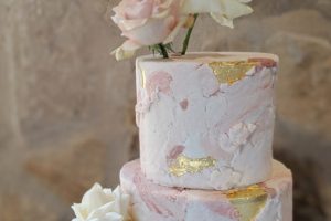3 tier stone textured wedding cake sydney